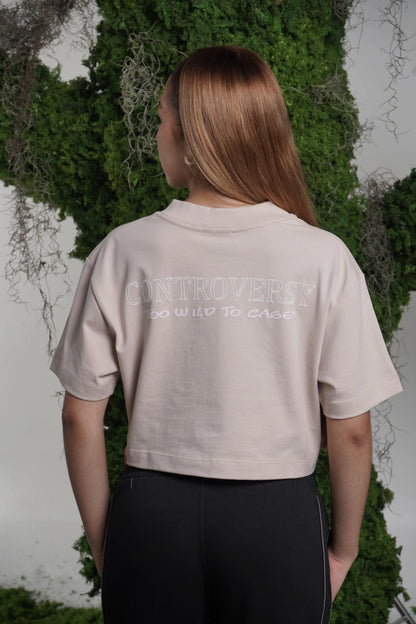 Controversy Crop Fearless Beige