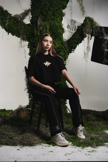 Controversy Crop Fearless Black