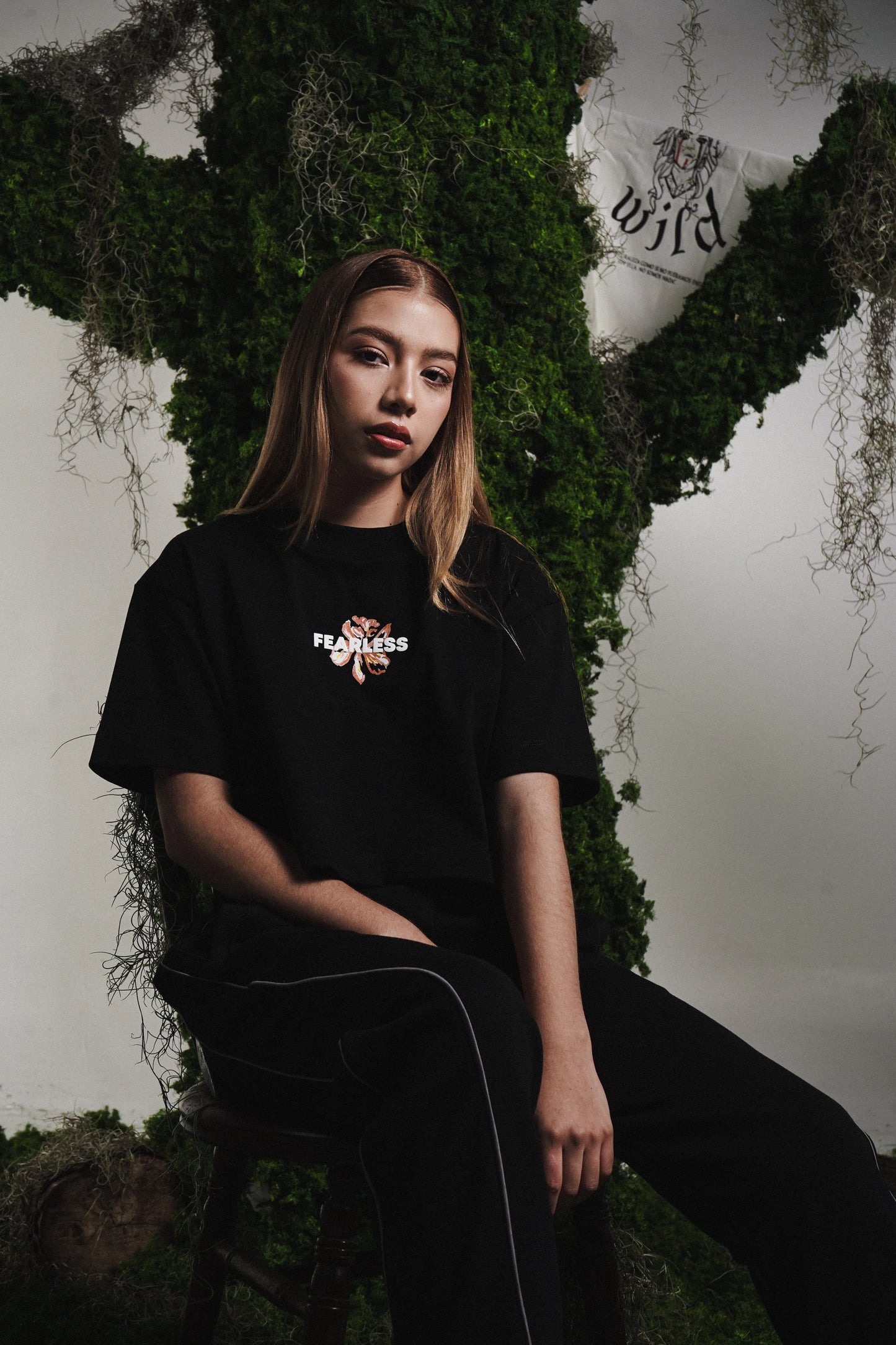 Controversy Crop Fearless Black